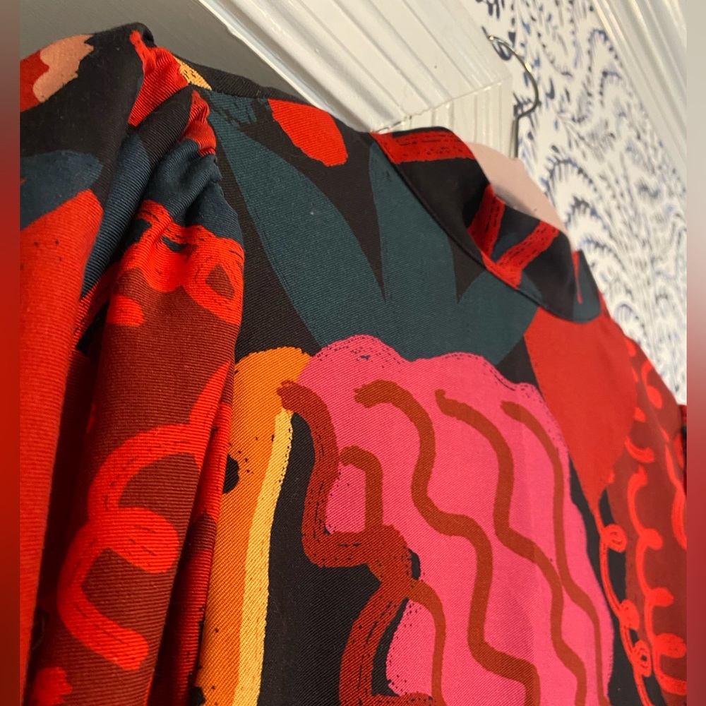 Farm Rio Red Dress Small - Picture 2 of 6